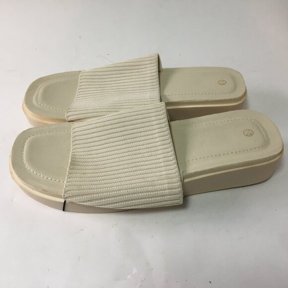 NWT Slyde Pillow Slide Women's Size 10 White Cushion Cream Sandals Slippers Spa - Picture 10 of 14